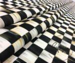 Checkered Fabric with Oil Painting Effect - Image 8