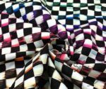Checkered Fabric with Watercolor Effect - Image 3