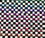 Checkered Fabric with Watercolor Effect