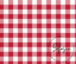 Cherry Large Gingham Patterned Fabric