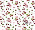 Cherry Patterned Sofa and Curtain Fabric