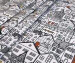 City Pattern Sofa and Curtain Fabric - Image 3