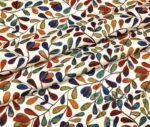 Claret Red Navy Blue Love Ladder Patterned Fabric - Image 4