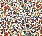 Claret Red Navy Blue Love Ladder Patterned Fabric - Image 5