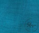 Clear Blue Linen Look Fabric - Image 3