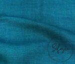 Clear Blue Linen Look Fabric - Image 4