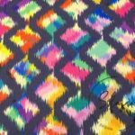 Color Gradient Ikat Fabric