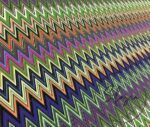 Color Gradient Zigzag Fabric