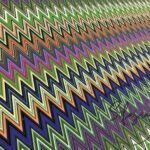 Color Gradient Zigzag Fabric