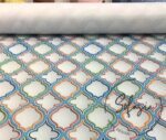 Colorful Argentine Pattern Upholstery Fabric - Image 4