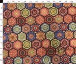 Colorful Honeycomb Pattern Pillow Fabric