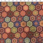 Colorful Honeycomb Pattern Pillow Fabric