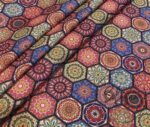 Colorful Honeycomb Pattern Pillow Fabric - Image 4