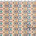Colorful Ikat Patterned Fabric