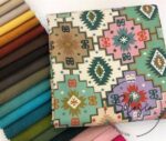 Colorful Kilim Patterned Cover Fabric - Image 3