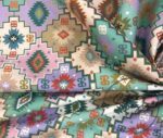 Colorful Kilim Patterned Cover Fabric - Image 5