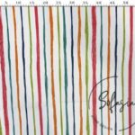 Colorful Line Patterned Sofa and Curtain Fabric