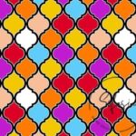 Colorful Moroccan Patterned Fabric