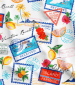 Colorful Summer Patterned Sofa and Curtain Fabric - Image 4
