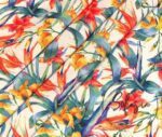 Colorful Tropical Flowers Fabric - Image 3