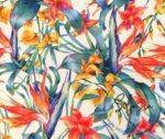 Colorful Tropical Flowers Fabric - Image 4