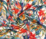 Colorful Tropical Flowers Fabric - Image 5