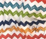 Colorful Zigzag Pattern Sofa and Curtain Fabric - Image 3