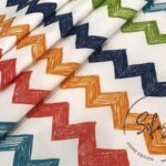 Colorful Zigzag Pattern Sofa and Curtain Fabric - Image 4