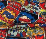 Comic Book Pop Art Patterned Drapery and Sofa Fabric - Image 3