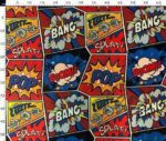 Comic Book Pop Art Patterned Drapery and Sofa Fabric - Image 4