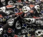 Converse Skull Pop Art Patterned Fabric - Image 6