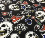Converse Skull Pop Art Patterned Fabric - Image 11