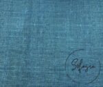 Cool Blue Linen Look Fabric - Image 4