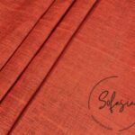 Coral Linen Look Fabric
