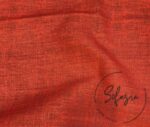 Coral Linen Look Fabric - Image 4