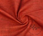 Coral Linen Look Fabric - Image 5