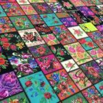 Cross Stitch Patchwork Patterned Fabric