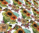 Dahlia Patterned White Fabric, Drapery and Sofa Fabric - Image 4