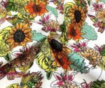 Dahlia Patterned White Fabric, Drapery and Sofa Fabric - Image 5