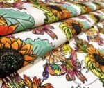 Dahlia Patterned White Fabric, Drapery and Sofa Fabric - Image 8