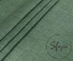 Dark Green Linen Look Fabric