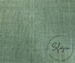 Dark Green Linen Look Fabric - Image 4