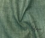 Dark Green Linen Look Fabric - Image 5