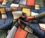 Denim Pattern Patchwork Fabric - Image 5