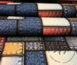 Denim Pattern Patchwork Fabric - Image 6
