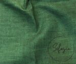 Emerald Linen Look Fabric - Image 3