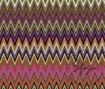 Fabric with Color Transition Zigzag Pattern