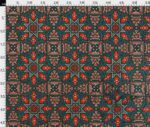 Fabric with Contrast Ethnic Motif