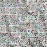 Fabric with Mosaic Texture Pattern