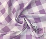 Fig Large Gingham Patterned Fabric - Image 3